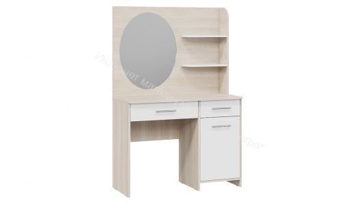 Стол туалетный «Эвита» Дуб Гарден/Белый глянец