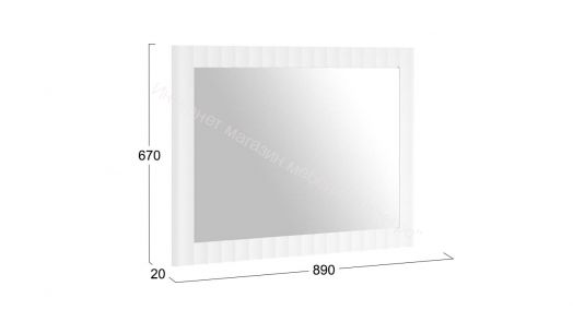 Зеркало навесное «Тиффани» Исп.2.3 - 307.001.000 Белый софт