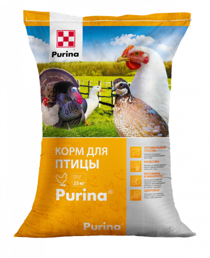 Комбикорм для водоплавающей птицы «Рост-Финиш» Purina, 25 кг