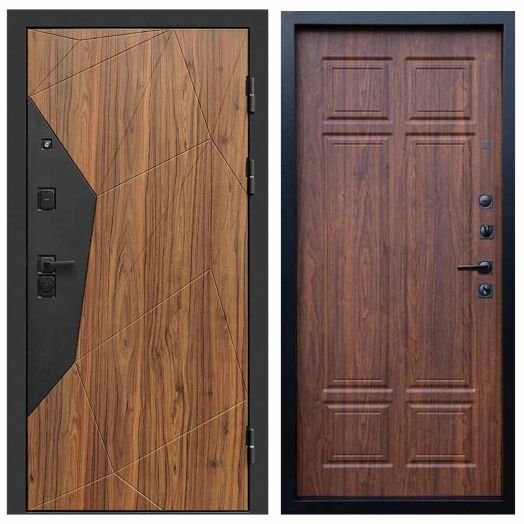 Входная дверь Termo-door Авангард Дуб каньон - Орех премиум