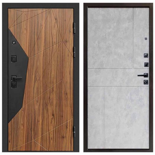 Входная дверь Termo-door Авангард Дуб каньон - Горизонт Бетон светлый