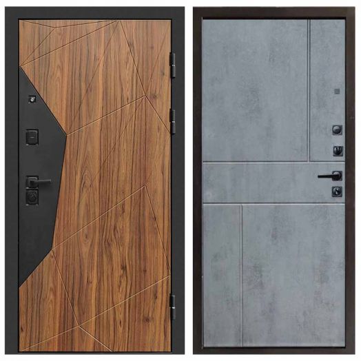 Входная дверь Termo-door Авангард Дуб каньон - Горизонт Бетон темный