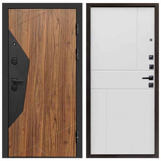 Входная дверь Termo-door Авангард Дуб каньон - Горизонт Белый