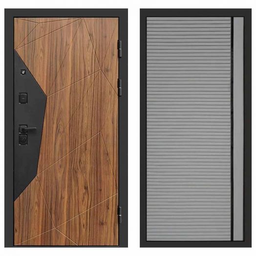Входная дверь Termo-door Авангард Дуб каньон - Porte Грей софт