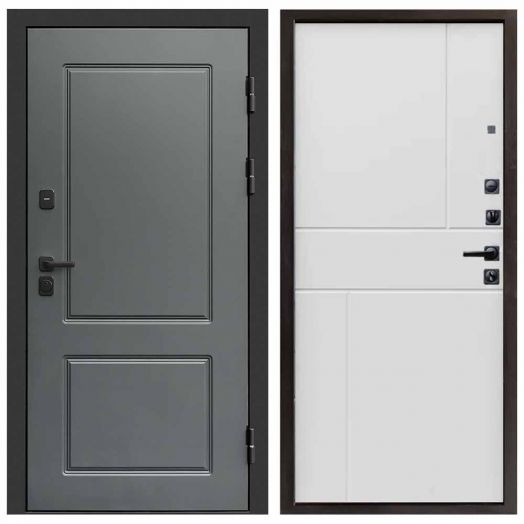 Входная дверь Termo-door Верона Грей - Горизонт Белый