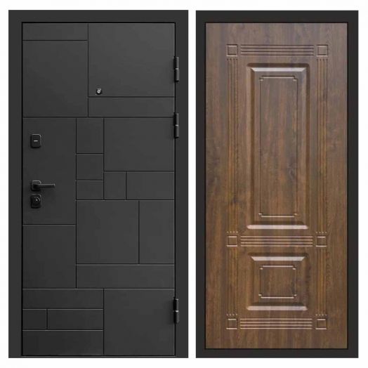 Входная дверь Termo-door Квадро Black - Мадрид Дуб