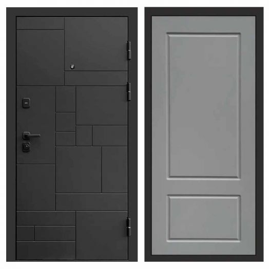 Входная дверь Termo-door Квадро Black - Марсель Грей софт
