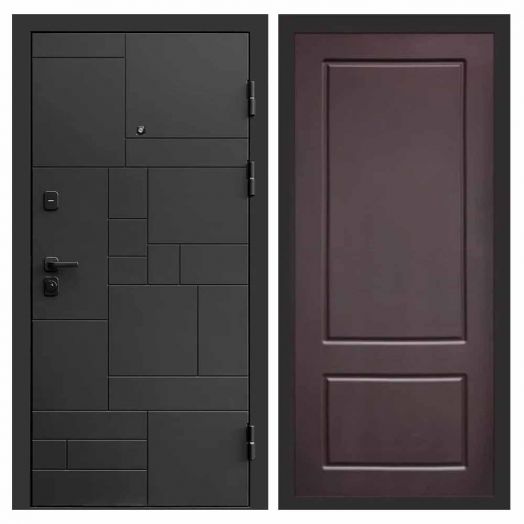 Входная дверь Termo-door Квадро Black - Марсель Шоколад