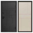 Входная дверь Termo-door Квадро Black - Горизонт Слоновая кость