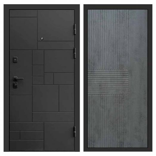 Входная дверь Termo-door Квадро Black - Мастино Бетон темный