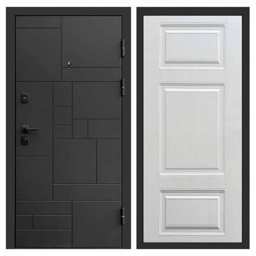 Входная дверь Termo-door Квадро Black - Лион Лиственница