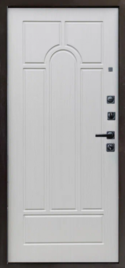 Входная дверь Termo-door Квадро Black - Арка Лиственница