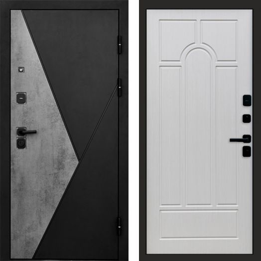 Входная дверь Termo-door Матрикс Бетон - Арка Лиственница