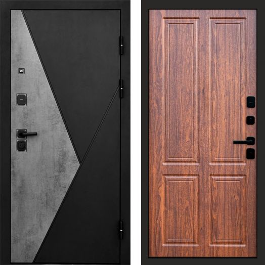 Входная дверь Termo-door Матрикс Бетон - Орех стандарт