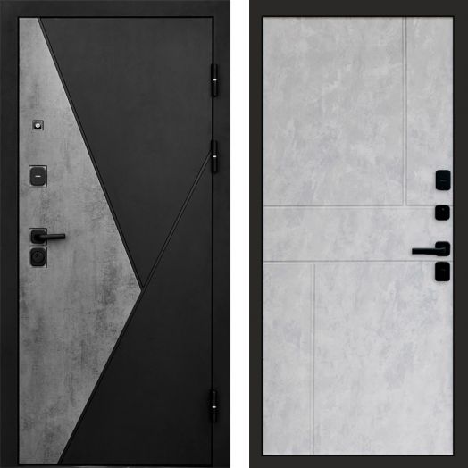 Входная дверь Termo-door Матрикс Бетон - Горизонт Бетон светлый