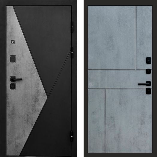 Входная дверь Termo-door Матрикс Бетон - Горизонт Бетон темный