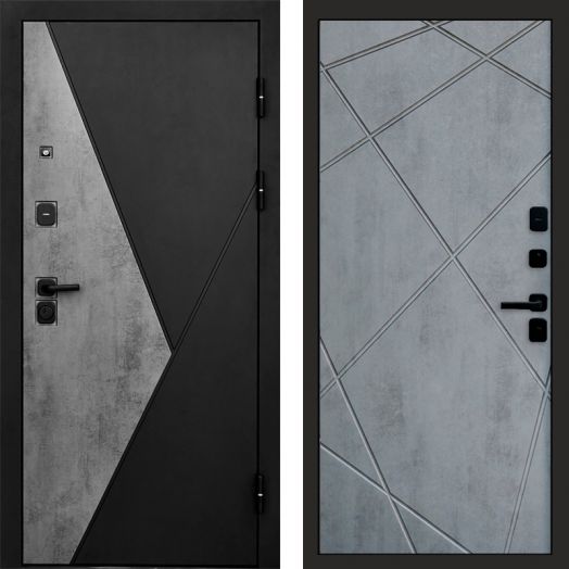 Входная дверь Termo-door Матрикс Бетон - Лучи Бетон темный