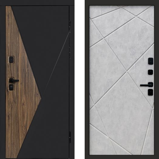 Входная дверь Termo-door Матрикс Дуб - Лучи Бетон светлый