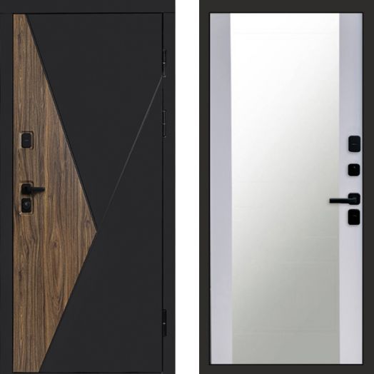 Входная дверь Termo-door Матрикс Дуб - Зеркало Белый софт