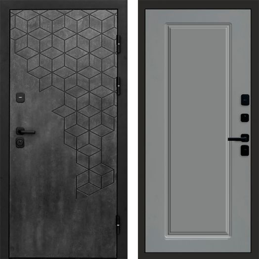 Входная дверь Termo-door Спейс Бетон патина - Гранд Грей софт