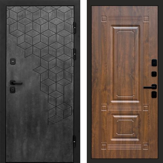 Входная дверь Termo-door Спейс Бетон патина - Мадрид Дуб