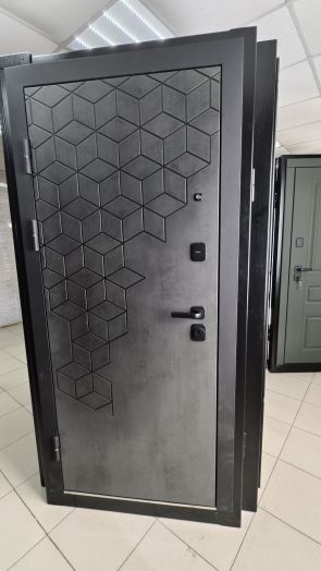 Входная дверь Termo-door Спейс Бетон патина - Марсель Грей софт