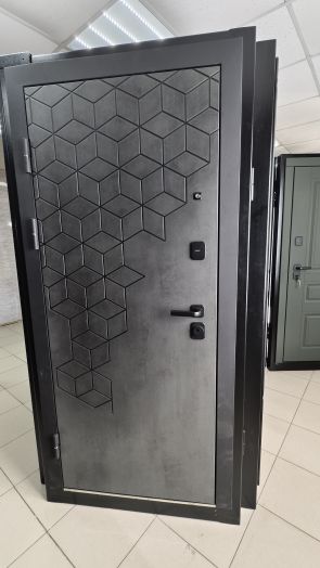 Входная дверь Termo-door Спейс Бетон патина - FLAT Грей софт