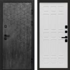 Входная дверь Termo-door Спейс Бетон патина - Спарта Белое дерево