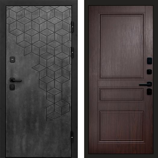 Входная дверь Termo-door Спейс Бетон патина - Класскика Венге