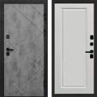 Входная дверь Termo-door Стоун Бетон - Гранд Белый софт