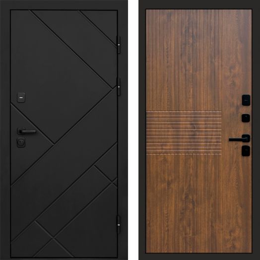 Входная дверь Termo-door Стоун Black - Мастино Дуб