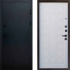 Входная дверь Termo-door Твист Black style - Престиж Белое дерево