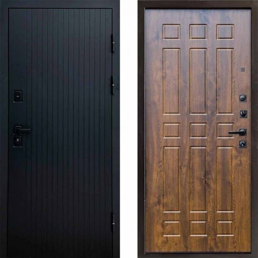 Входная дверь Termo-door Твист Black style - Арка Дуб