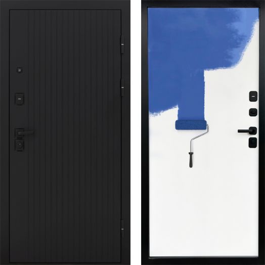 Входная дверь Termo-door Твист Black style - Грунт под покраску