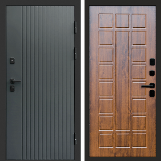 Входная дверь Termo-door Твист Грей style - Престиж Дуб