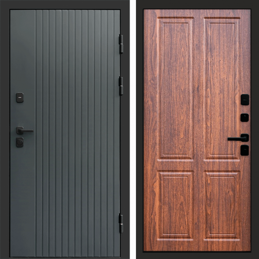 Входная дверь Termo-door Твист Грей style - Орех стандарт