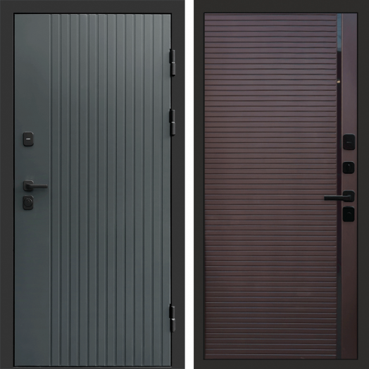 Входная дверь Termo-door Твист Грей style - Porte Шоколад