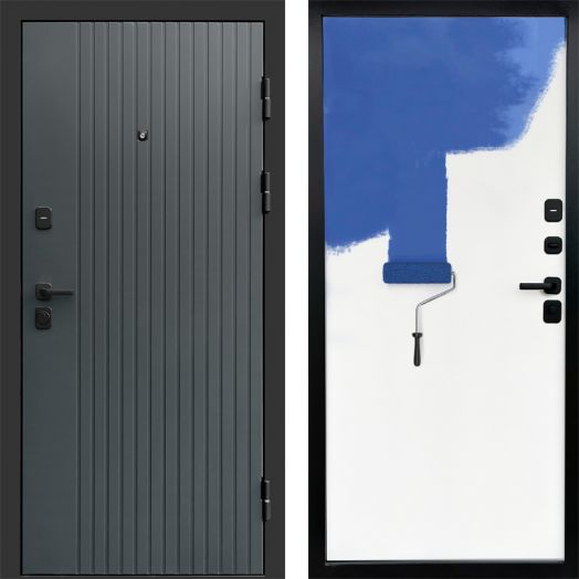 Входная дверь Termo-door Твист Грей style - Грунт под покраску