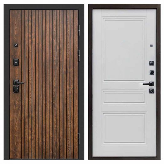 Входная дверь Termo-door Твист Дуб style - Классик Белый софт