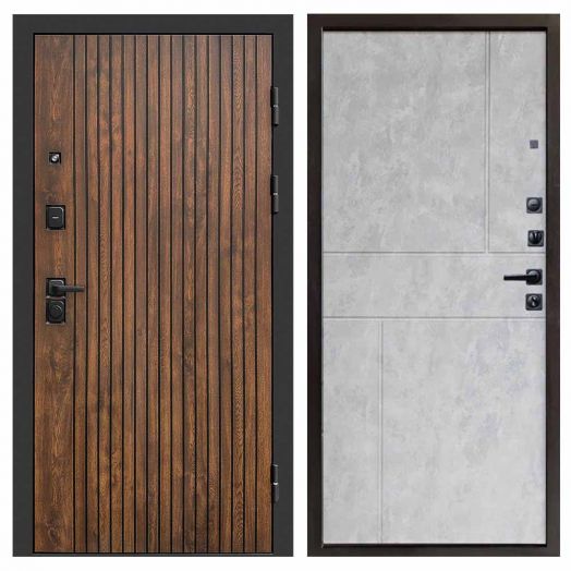 Входная дверь Termo-door Твист Дуб style - Горизонт Бетон светлый