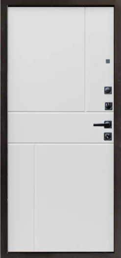 Входная дверь Termo-door Твист Дуб style - Горизонт Белый