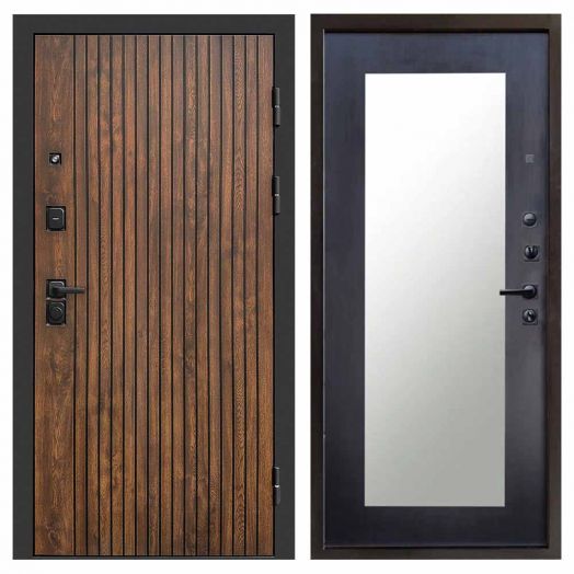 Входная дверь Termo-door Твист Дуб style - Зеркало триумф Венге