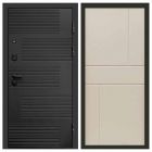 Входная дверь Termo-door Фаворит Black - Горизонт Слоновая кость