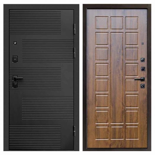 Входная дверь Termo-door Фаворит Black - Престиж Дуб
