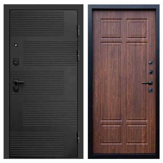 Входная дверь Termo-door Фаворит Black - Орех премиум