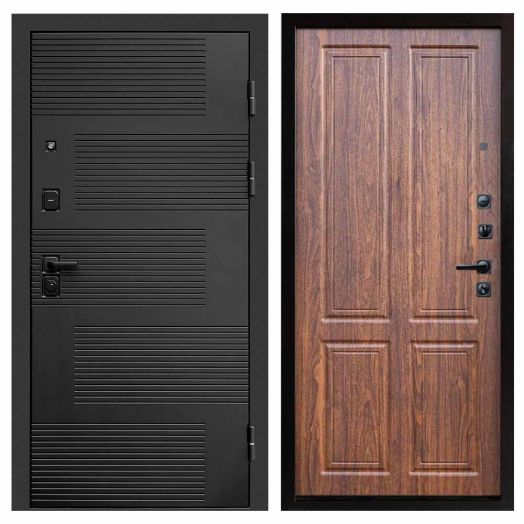 Входная дверь Termo-door Фаворит Black - Орех стандарт