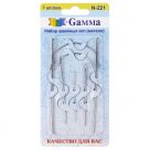 Иглы для шитья и ремонта ручные "Gamma" 7 шт. в блистере N-221