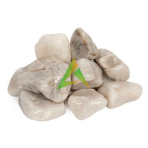 Белый кварцит шлифованный 20 кг