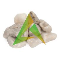 Белый кварцит шлифованный 20 кг