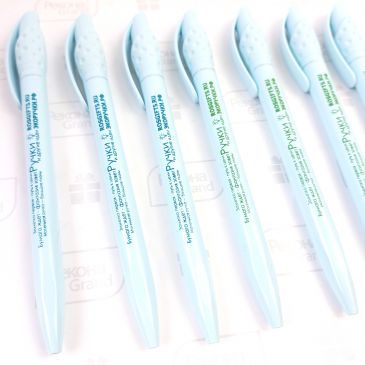 ручки с логотипом для выставки